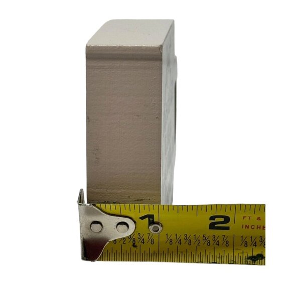 Mini Hot Cocoa Mug Sign 3in Tiered Tray Decor Farmhouse Winter Kitchen Prop Gift - Picture 6 of 6